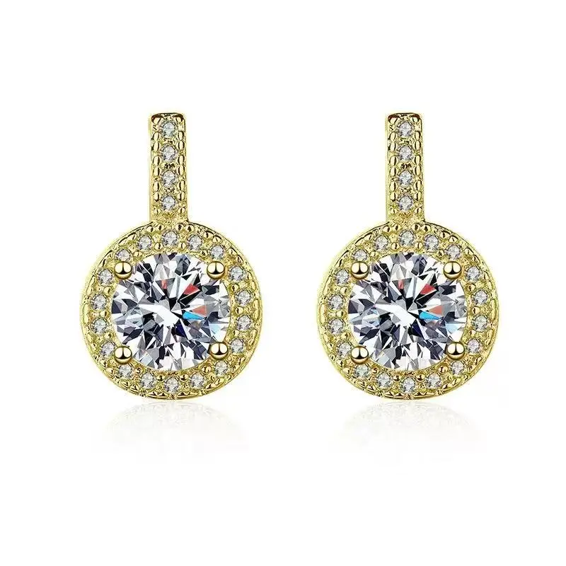 Khuyên nụ zirconia hai tầng