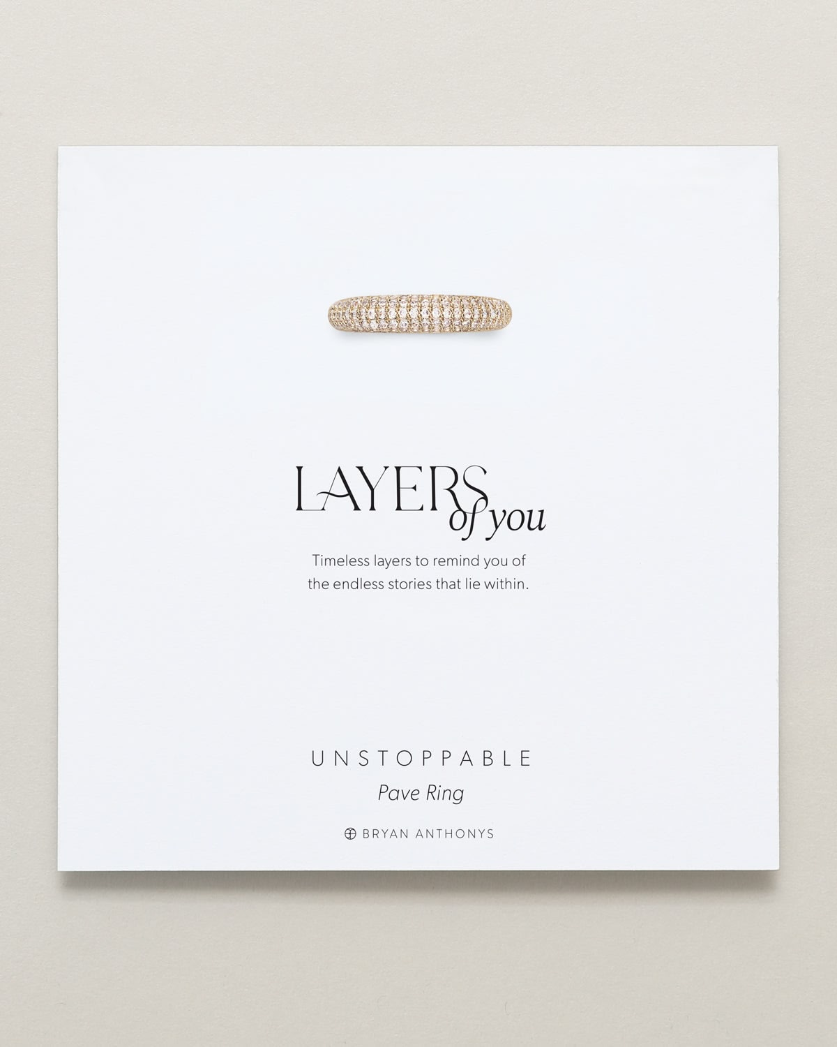 Unstoppable Pavé Ring