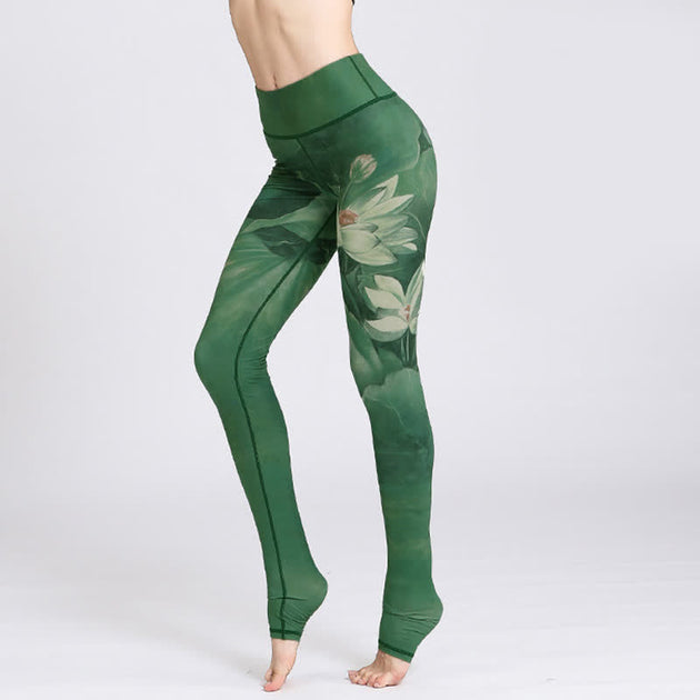 Legging yoga in hoa sen (nữ)